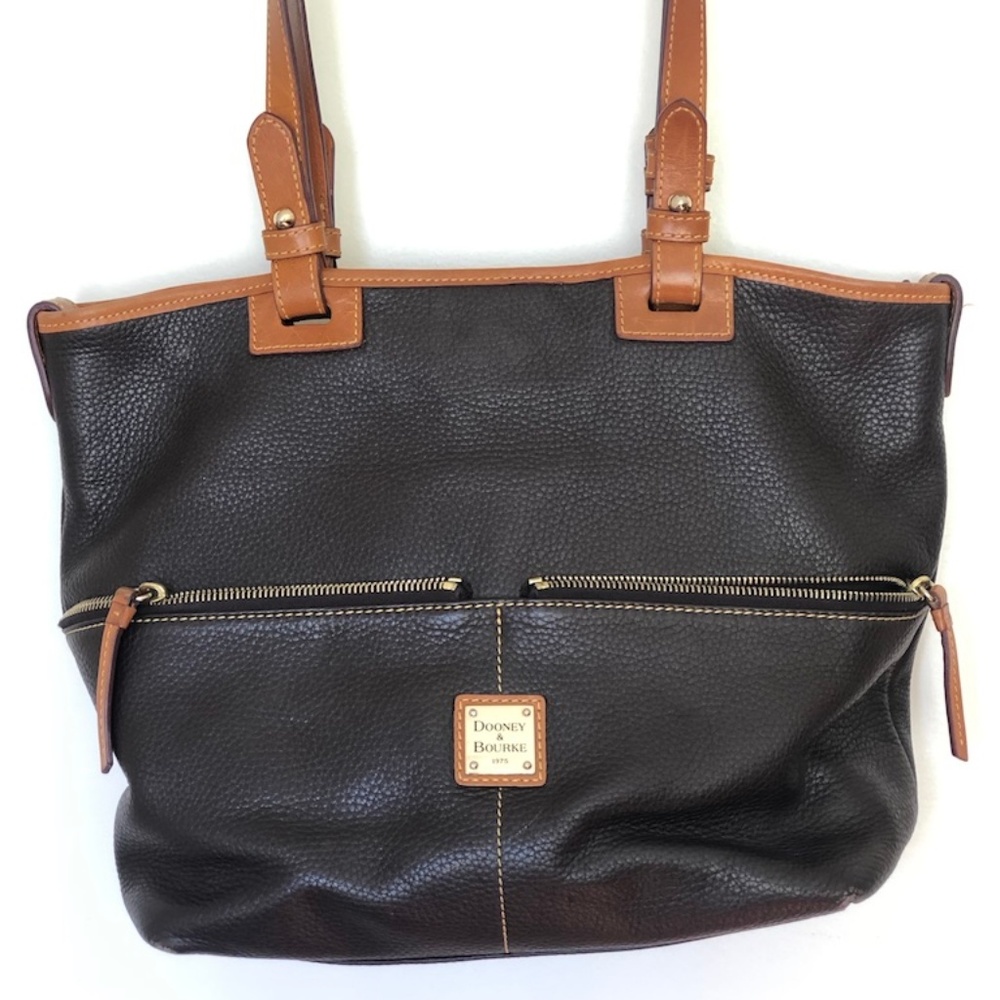 Dooney & Bourke Pebble Leather Bucket Shoulder Bag